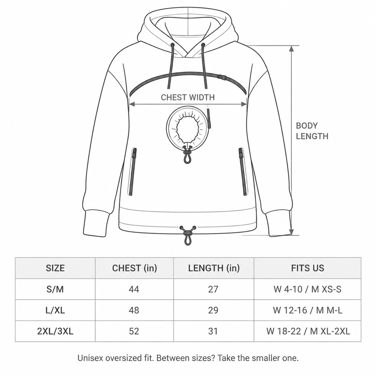 PawTee Cat Carrier Hoodie — Zip-Up Front Pouch